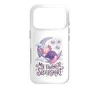 Carcasa para iPhone 17 Pro Cute Axolotl My Favorite Sleepshirt Kawaii Teen Pajama