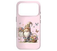 Carcasa para iPhone 17 Pro Cute Butterfly Decor and Floral Easter GNOME Hop Into Spring
