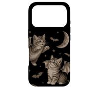 Carcasa para iPhone 17 Pro Cute Cat Bat Wing 90s Vintage Halloween Fairycore Graphic