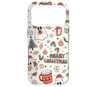 Carcasa para iPhone 17 Pro Cute Christmas Spooky Ghost Merry Christmas Retro Pastel