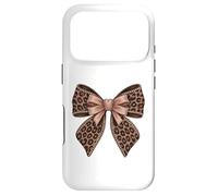 Carcasa para iPhone 17 Pro Cute Coquette Leopard Bow Design for Fashion Lovers