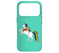 Carcasa para iPhone 17 Pro Cute Funny Womens Girls & Kids Rainbow Unicorn Beagle Lover