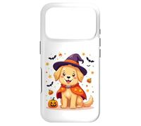 Carcasa para iPhone 17 Pro Cute Halloween Witch Dog Pumpkin Bats
