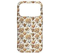 Carcasa para iPhone 17 Pro Cute Heart Honey Bee Accessories For Women Flower Pattern