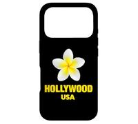 Carcasa para iPhone 17 Pro Cute Hollywood USA Tropical Yellow Frangipani Aesthetic Art