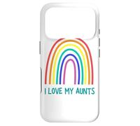 Carcasa para iPhone 17 Pro Cute I Love My Aunts Rainbow Family Lesbian Aunt Couple