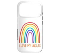 Carcasa para iPhone 17 Pro Cute I Love My Uncles Rainbow Family Gay Uncle