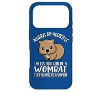 Carcasa para iPhone 17 Pro Cute Kawaii Animal Outback Always Be Yourself Wombat Lover