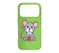 Carcasa para iPhone 17 Pro Cute Kawaii Kids Boys Girl Bubble Tea Boba Tea Pet Rat Lover