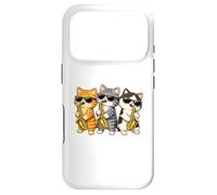 Carcasa para iPhone 17 Pro Cute Kawaii Kitten Saxophone Trio Music Lovers