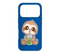 Carcasa para iPhone 17 Pro Cute Kawaii Womens Kids Girls Boba Bubble Tea Sloth Lover