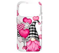 Carcasa para iPhone 17 Pro Cute Love Heart Pattern For Her Pink Valentines GNOME