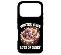 Carcasa para iPhone 17 Pro Cute Sleeping Cat For Christmas Lover Cozy Winter Kitten Mom