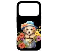 Carcasa para iPhone 17 Pro Cute Spring Flower Graphic For Women Golden Retriever Mom
