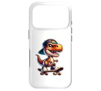 Carcasa para iPhone 17 Pro Cute T-Rex Skateboard Baby Dinosaur Cartoon for Kids