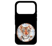 Carcasa para iPhone 17 Pro Cute Tiger For Winter Lover Women with Baby Tiger Snowflake