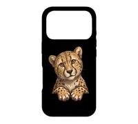Carcasa para iPhone 17 Pro Cute Womens Girls Moms Peeking Pocket Savanah Cheetah Lover