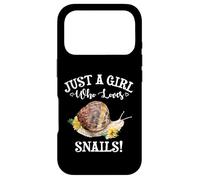 Carcasa para iPhone 17 Pro Cute Womens Watercolor Funny Girl Who Loves Snails Lover