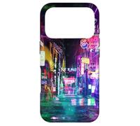 Carcasa para iPhone 17 Pro Cyberpunk City Sci Fi Night Tokio Japón Urban Noir Dystopia