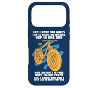 Carcasa para iPhone 17 Pro Cycle Sport Yep I Rode 100 Miles Funny Sarcasm Cita Ciclista