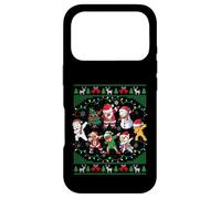 Carcasa para iPhone 17 Pro Dabbing Santa Elf Friends Christmas Lights Boys Girls Xmas