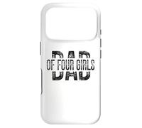 Carcasa para iPhone 17 Pro Dad of Four Girls Gifts Daddy of 4 Daughters Father's Day