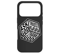 Carcasa para iPhone 17 Pro Dados Ask God x Trust God x Thank God