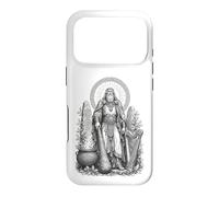 Carcasa para iPhone 17 Pro Dagda Celta Padre Dios Sagrado Caldero Línea Arte