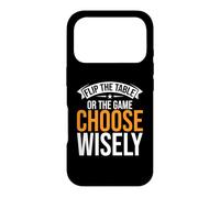 Carcasa para iPhone 17 Pro Dale la Vuelta a la Mesa o el Juego, Elige Wisely Game Night