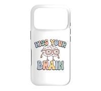 Carcasa para iPhone 17 Pro Dale un Beso a tu Cerebro, inspira, educa, Genial, Retro, Vintage