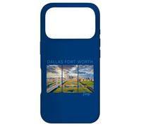Carcasa para iPhone 17 Pro Dallas Fort Worth Texas Horizonte Arte DFW Cityscape Funkytown