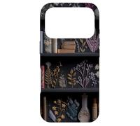 Carcasa para iPhone 17 Pro Dark Academia Bookshelf Vintage Floral for Book Lovers