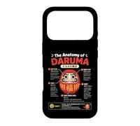 Carcasa para iPhone 17 Pro Daruma Doll anatomía Japonesa Buena Suerte ilustración artística