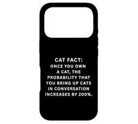 Carcasa para iPhone 17 Pro Dato del Gato Una Vez Que tengas un Gato, la probabilidad de Que traigas