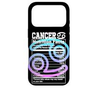 Carcasa para iPhone 17 Pro Datos Nutricionales del Cáncer Signo del Zodíaco Astrología Azul Púrpura