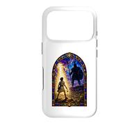 Carcasa para iPhone 17 Pro David Y Goliat Catedral gótica Medieval Mosaico Escena artística