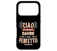 Carcasa para iPhone 17 Pro Davide Idea Regalo Personalizzata Nome Divertente