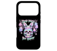Carcasa para iPhone 17 Pro Dead Inside But Hoppy Skull Bunny Pastel Goth Easter