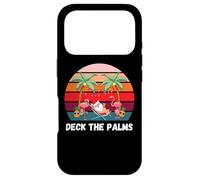 Carcasa para iPhone 17 Pro Deck The Palms - Navidad en Julio Santa Bebiendo un cóctel