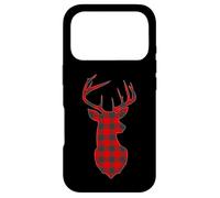 Carcasa para iPhone 17 Pro Deer Plaid Red Reindeer Buck Christmas Xmas