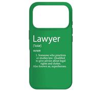 Carcasa para iPhone 17 Pro Definición de Abogado para Mujeres Hombres Abogados Oficina Bufete de Abogados