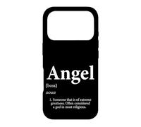 Carcasa para iPhone 17 Pro Definición de ángel Divertido Nombre Fiesta de cumpleaños para ángeles