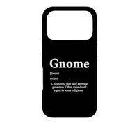 Carcasa para iPhone 17 Pro Definición de gnomo Divertida decoración de jardín cumpleaños gnomo Navidad