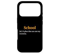 Carcasa para iPhone 17 Pro Definición de la Escuela Divertido Estudiante Universitario Aula Humor Broma