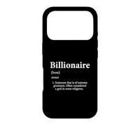 Carcasa para iPhone 17 Pro Definición multimillonario Rico en mi Camino a mis Primeros mil Millones