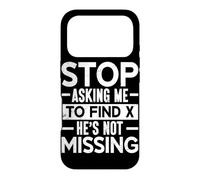 Carcasa para iPhone 17 Pro Deja de pedirme Que encuentre X No Falta Profesor de matemáticas