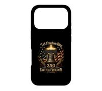 Carcasa para iPhone 17 Pro Deja Que la Libertad suene 250 años Fe y Libertad 1776 2026