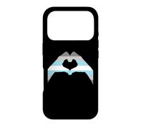 Carcasa para iPhone 17 Pro DemiBoy Love Heart DemiMale Bandera