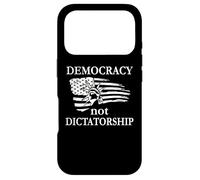 Carcasa para iPhone 17 Pro Democracy Not Dictatorship Flag No Dictators Fight Democracy