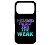 Carcasa para iPhone 17 Pro Descargo de Responsabilidad I'm Not For The Weak Retro Synthwave Design